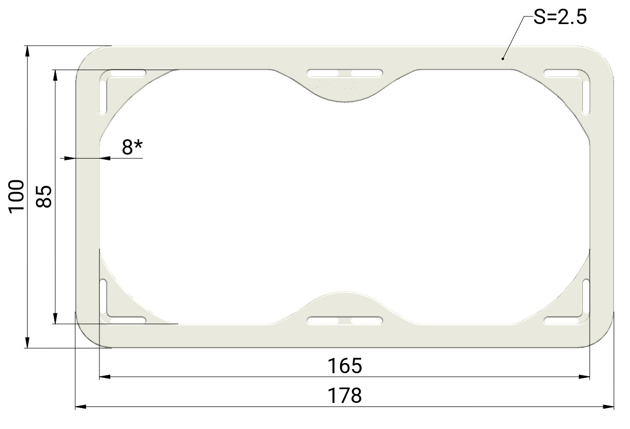 Элемент армирующий потолочный 85 х165
