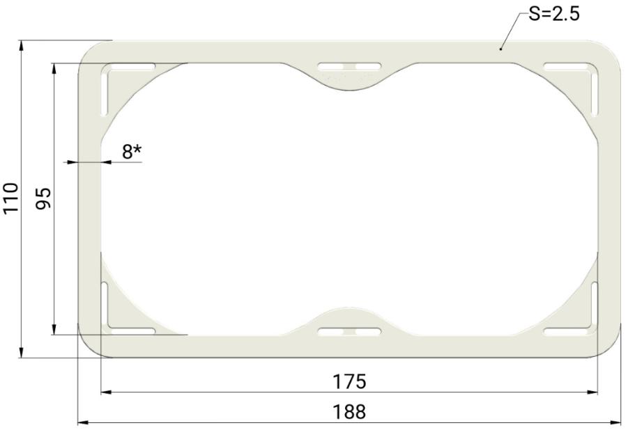 Элемент армирующий потолочный 95х175