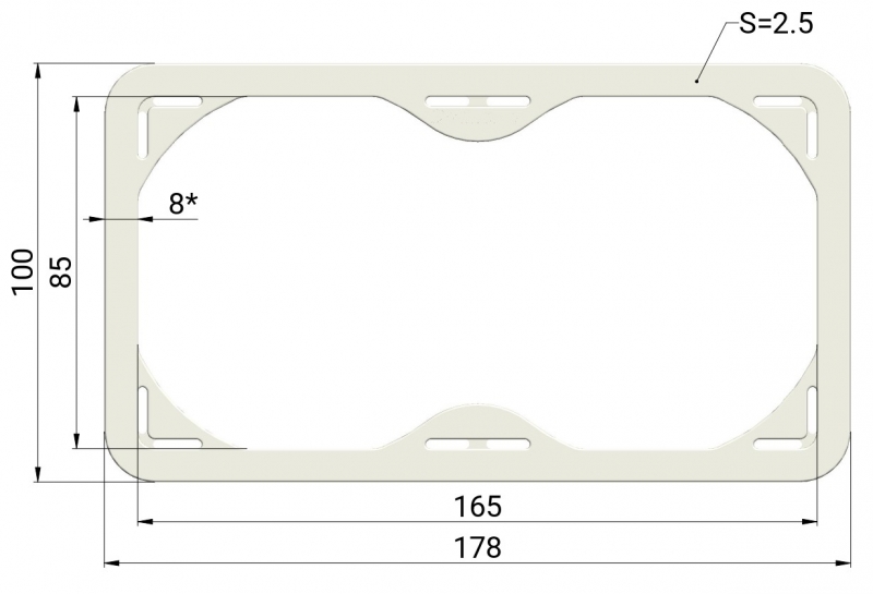 Элемент армирующий потолочный 85 х165