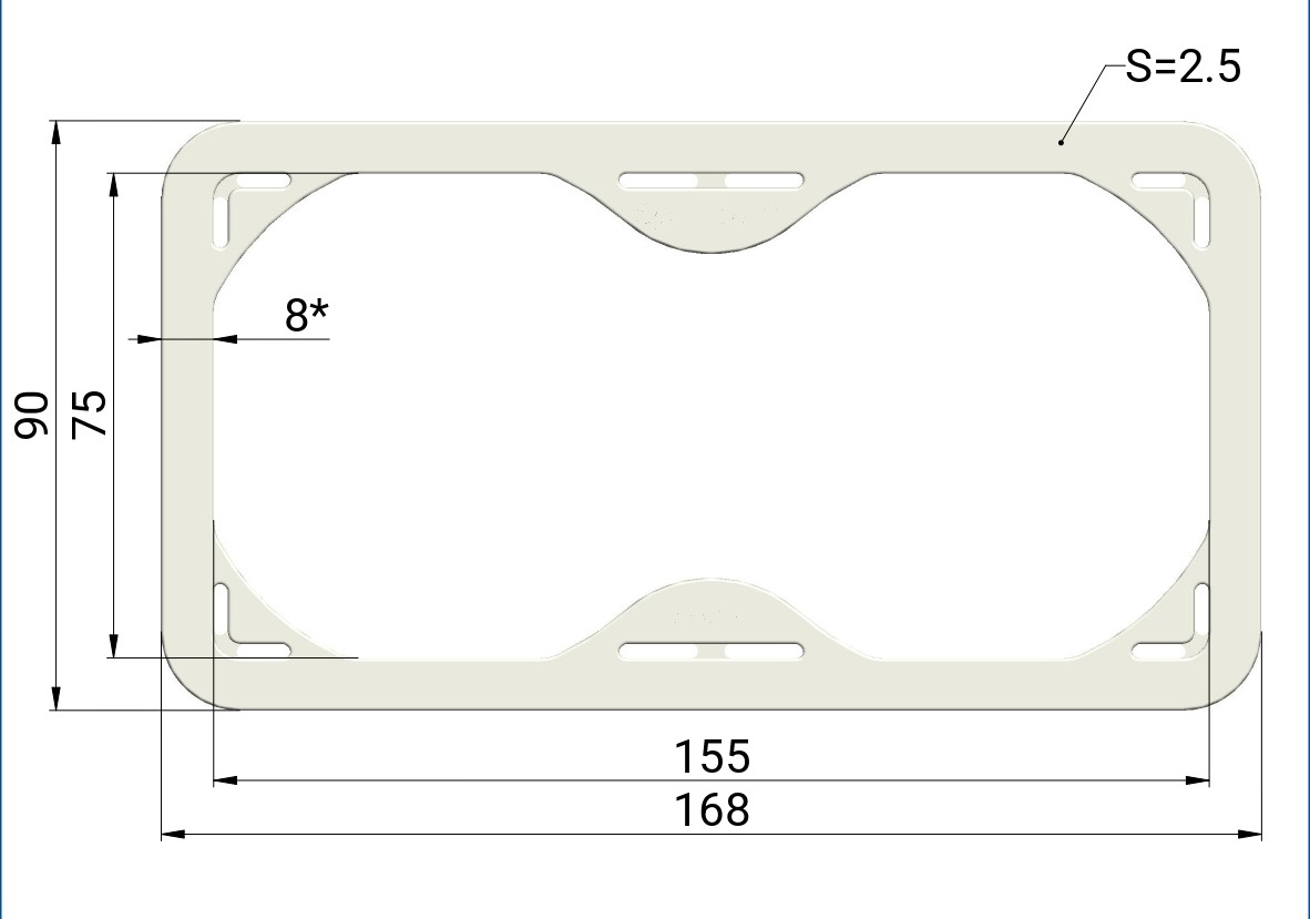  Элемент армирующий потолочный 75*155