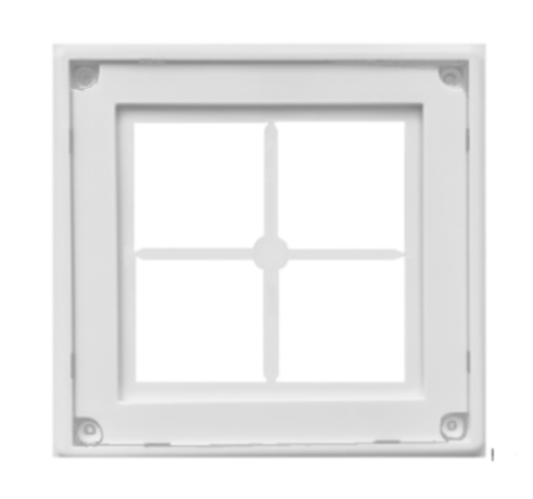 Вентиляционная решетка квадратная 150х150  с рамкой  для крепления к стене       