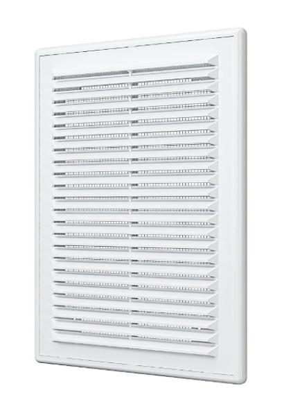 Вентиляционная решетка прямоугольная 150х210 с рамкой для крепления к стене  