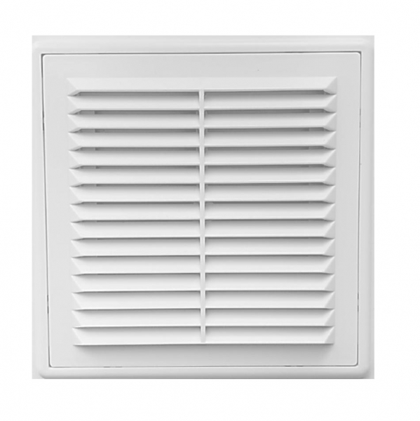 Вентиляционная решетка квадратная 150х150  с рамкой  для крепления к стене       