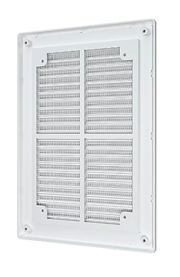 Вентиляционная решетка прямоугольная 150х210 с рамкой для крепления к стене  