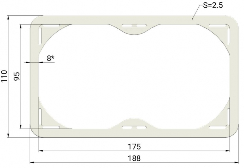 Элемент армирующий потолочный 95х175
